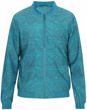 OCY Prechodná bunda  tyrkysová / tmavosivá