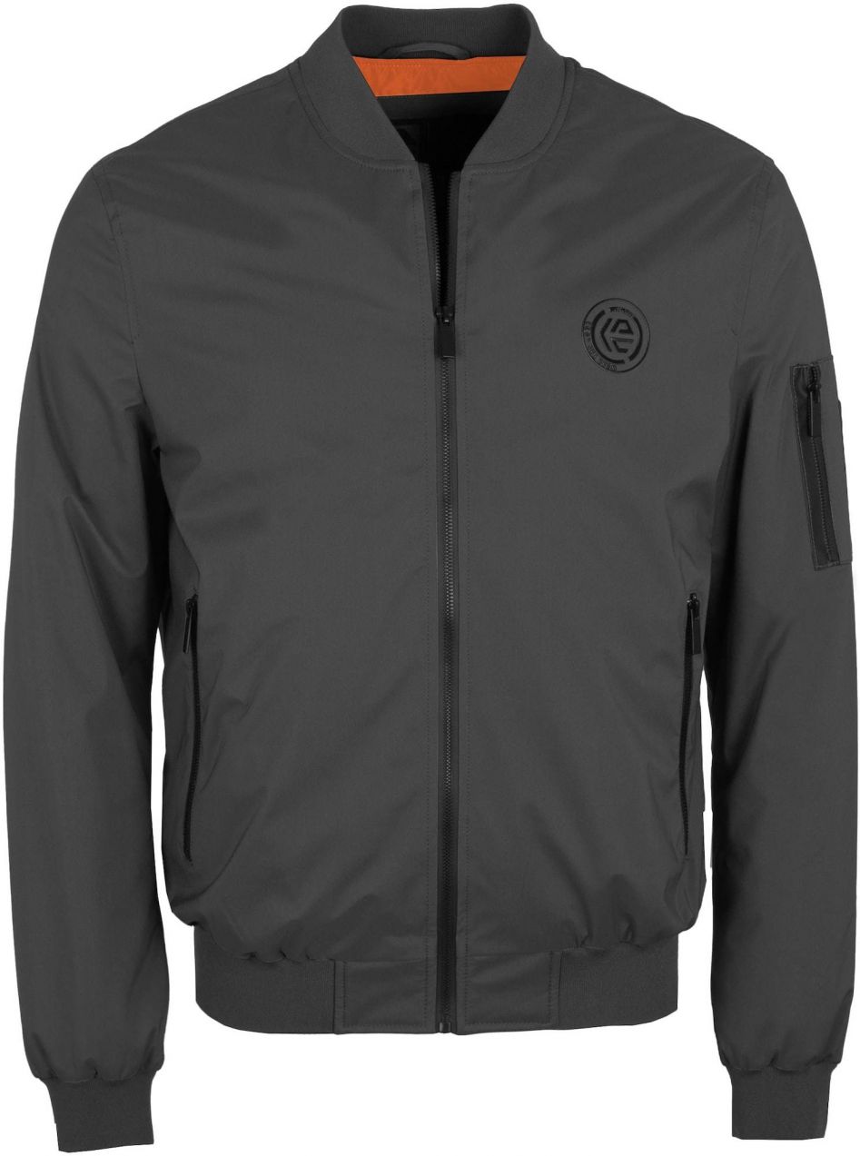 INDICODE JEANS Prechodná bunda  tmavosivá