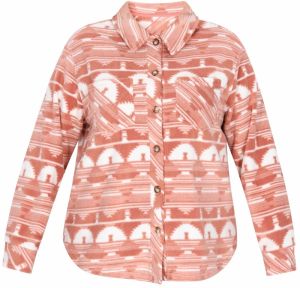 SANIKA Prechodná bunda  ružová / biela