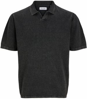 JACK & JONES Sveter 'JJELEO'  čierna melírovaná