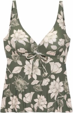 s.Oliver Tankinový top 'LM'  béžová / zelená