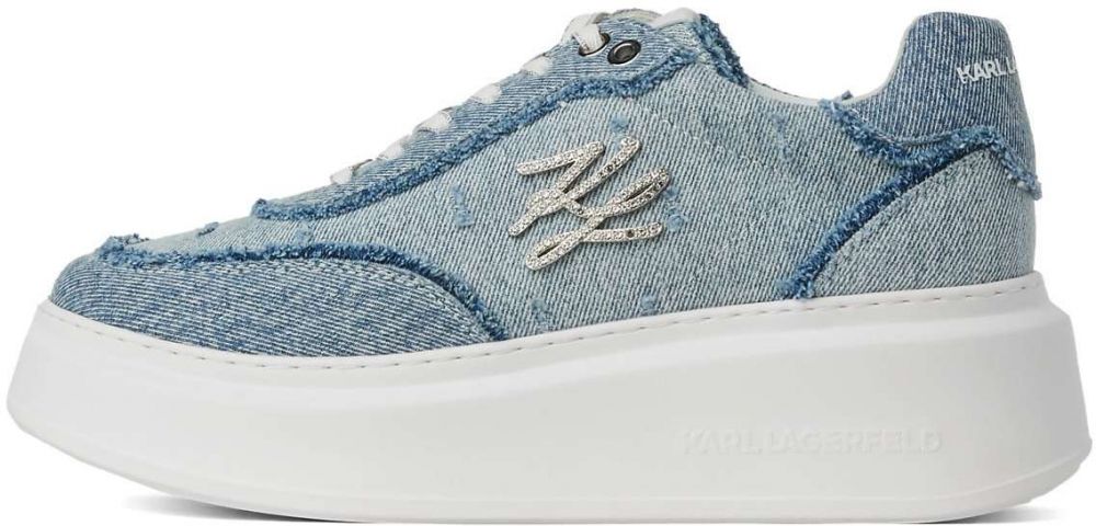 Karl Lagerfeld Nízke tenisky 'Anakapri'  modrá denim / strieborná