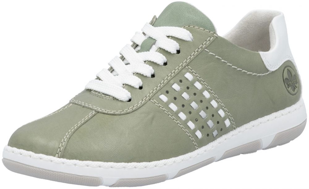 Rieker Nízke tenisky  olivová / biela