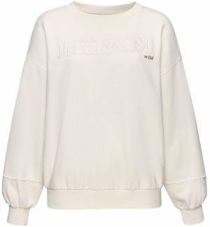 BUFFALO Mikina  hnedá / prírodná biela