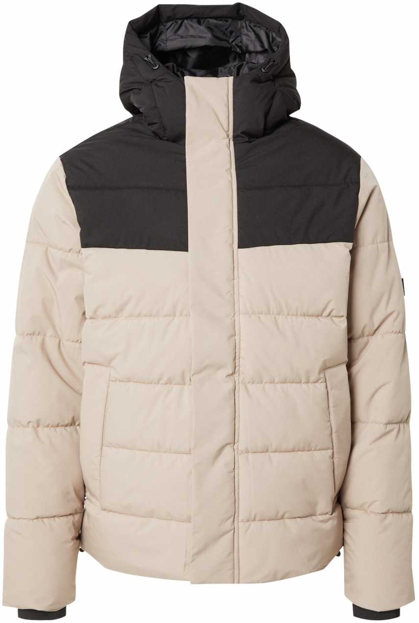 JACK & JONES Zimná bunda 'JWHPACE'  béžová / čierna