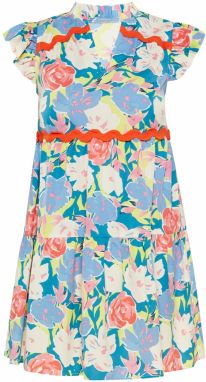 Usha Letné šaty 'Fashion Look'  modrozelená / svetlomodrá / ružová / biela