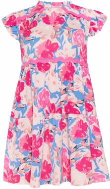 Usha Letné šaty 'Fashion Look'  kráľovská modrá / ružová / pastelovo ružová / biela