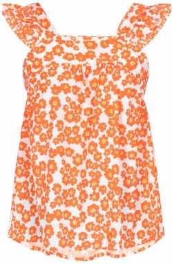 IZIA Top 'Fashion Look'  oranžová / tmavooranžová / biela