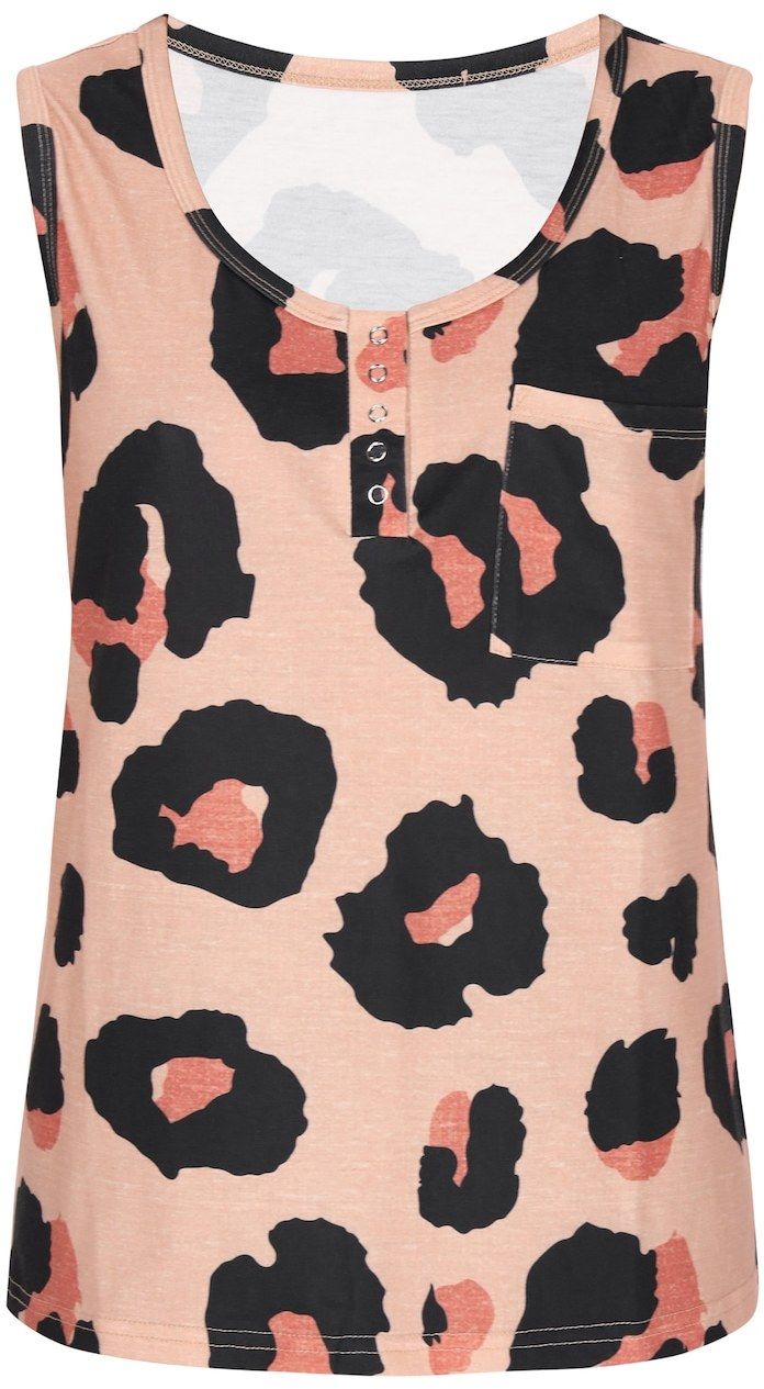 faina Top  púdrová / čierna