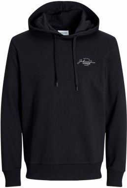 JACK & JONES Mikina 'JWHFERRIS'  čierna / biela