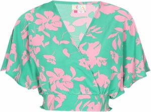 ebeeza Blúzka 'Fashion Look'  tyrkysová / ružová