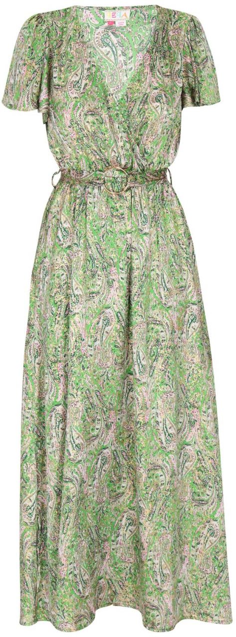 ebeeza Šaty  zelená / svetlozelená / ružová / biela