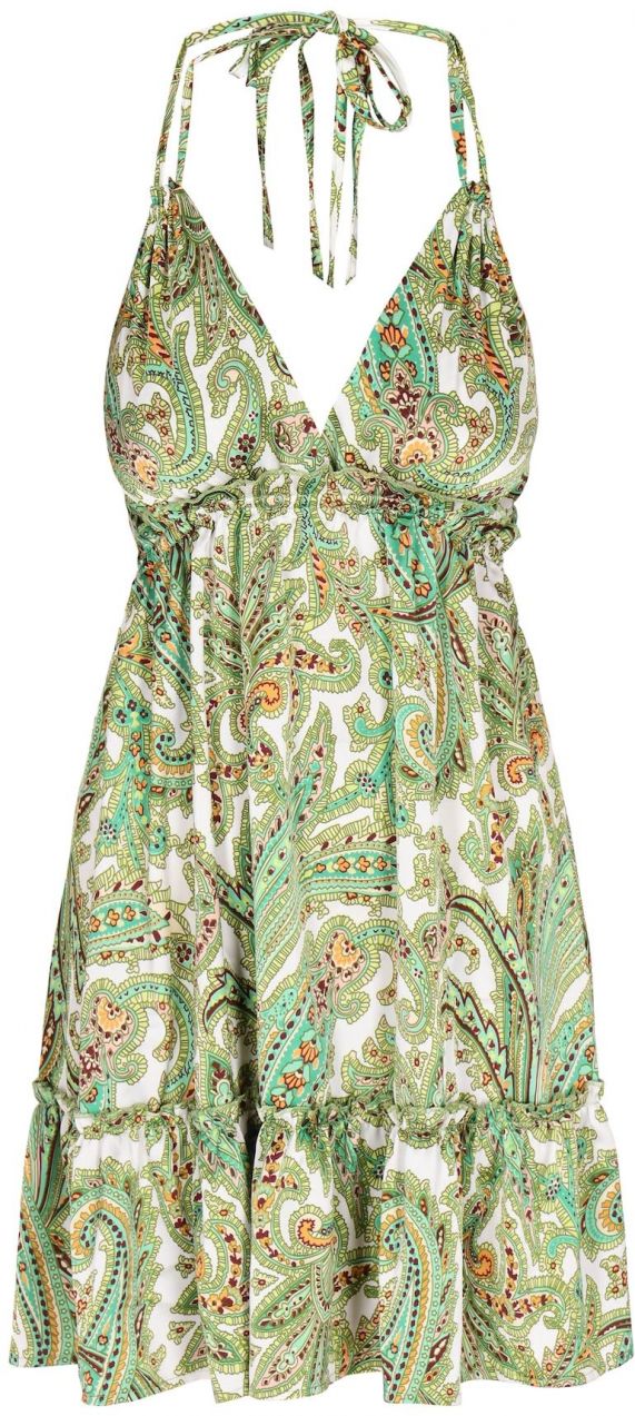 ebeeza Šaty 'Spring Summer'  tyrkysová / kiwi / staroružová / biela