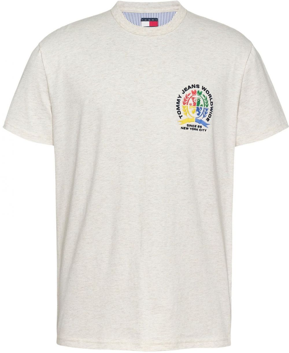 Tommy Jeans Tričko  béžová / žltá / zelená / oranžová