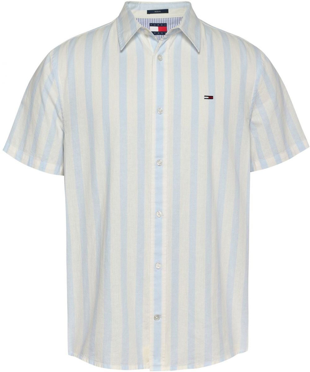 Tommy Jeans Košeľa  svetlomodrá / biela