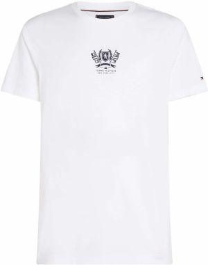 TOMMY HILFIGER Tričko  čierna / biela