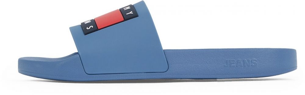 Tommy Jeans Šľapky 'Essential'  modrá / námornícka modrá / červená / biela