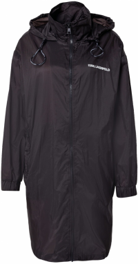 Karl Lagerfeld Prechodná bunda  čierna / biela