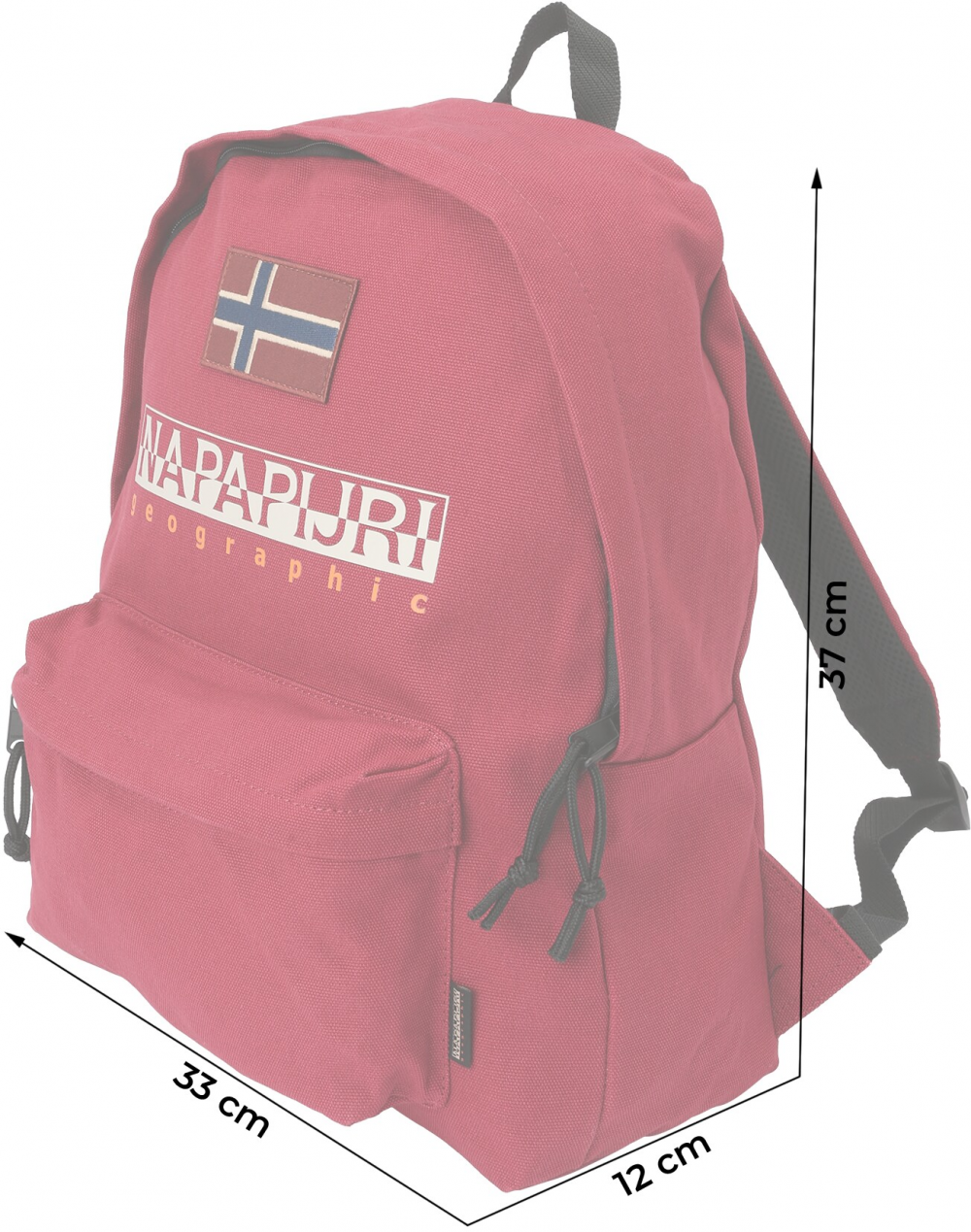 NAPAPIJRI Batoh 'HERING'  oranžová / červená / biela