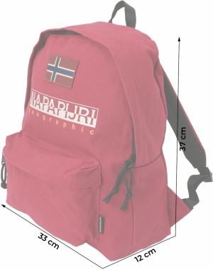 NAPAPIJRI Batoh 'HERING'  oranžová / červená / biela