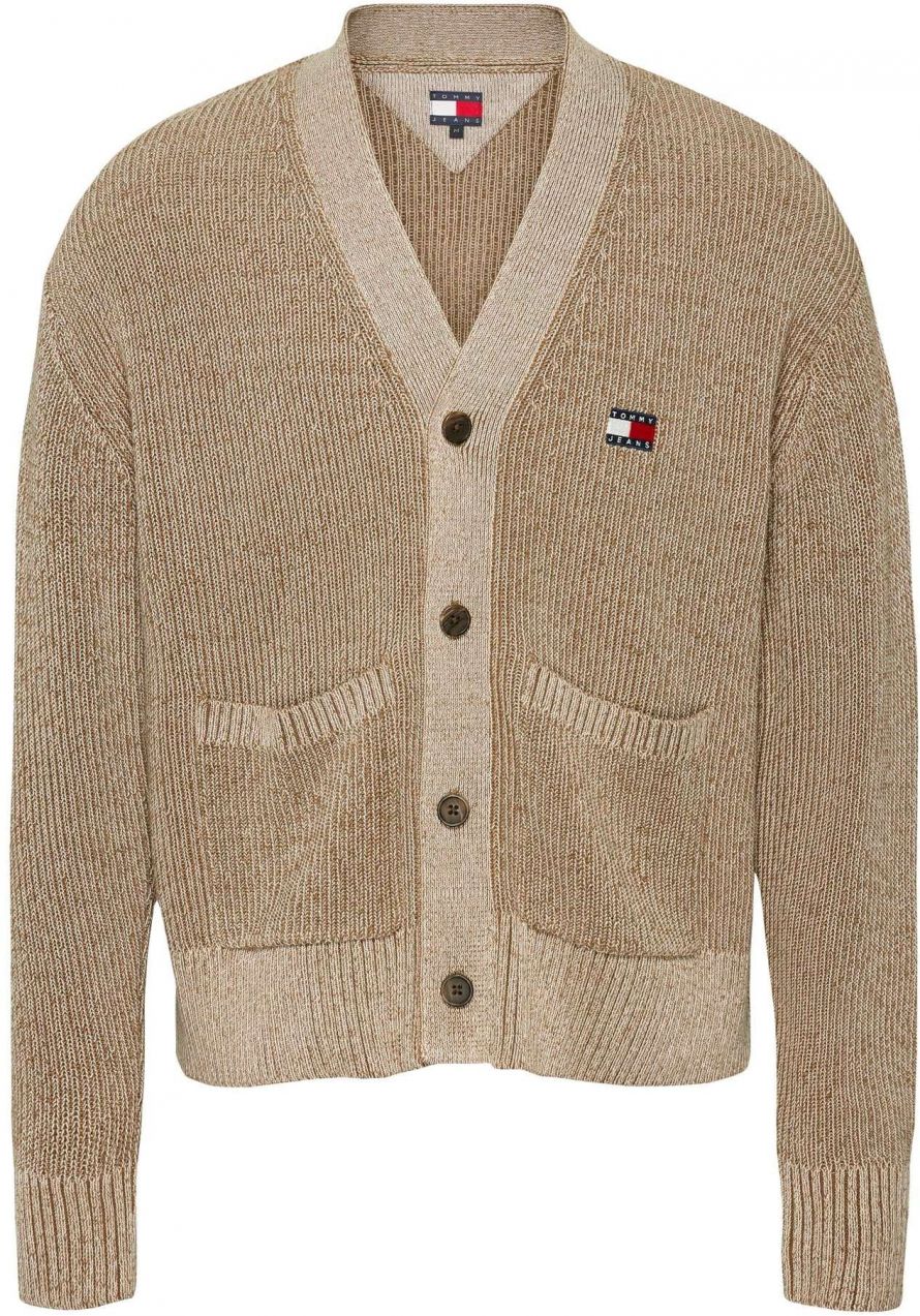 Tommy Jeans Kardigán  tmavobéžová
