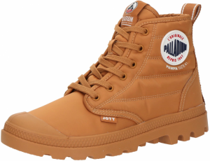 Palladium Šnurovacie čižmy 'PAMPA'  námornícka modrá / koňaková / biela