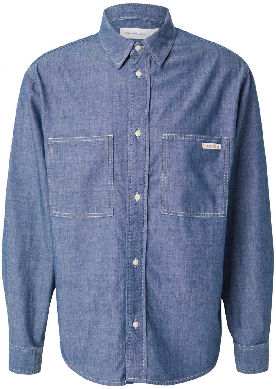 Calvin Klein Jeans Košeľa 'EASY CHAMBRAY'  modrá denim