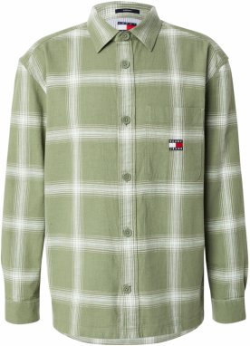 Tommy Jeans Košeľa  námornícka modrá / olivová / červená / biela
