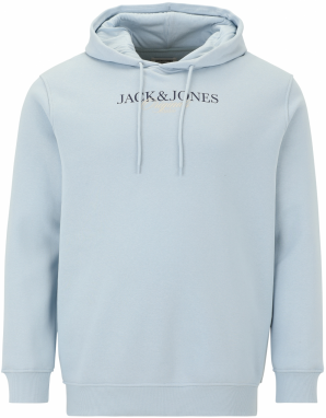 Jack & Jones Plus Mikina 'JORBILLYBURG'  námornícka modrá / opálová / biela