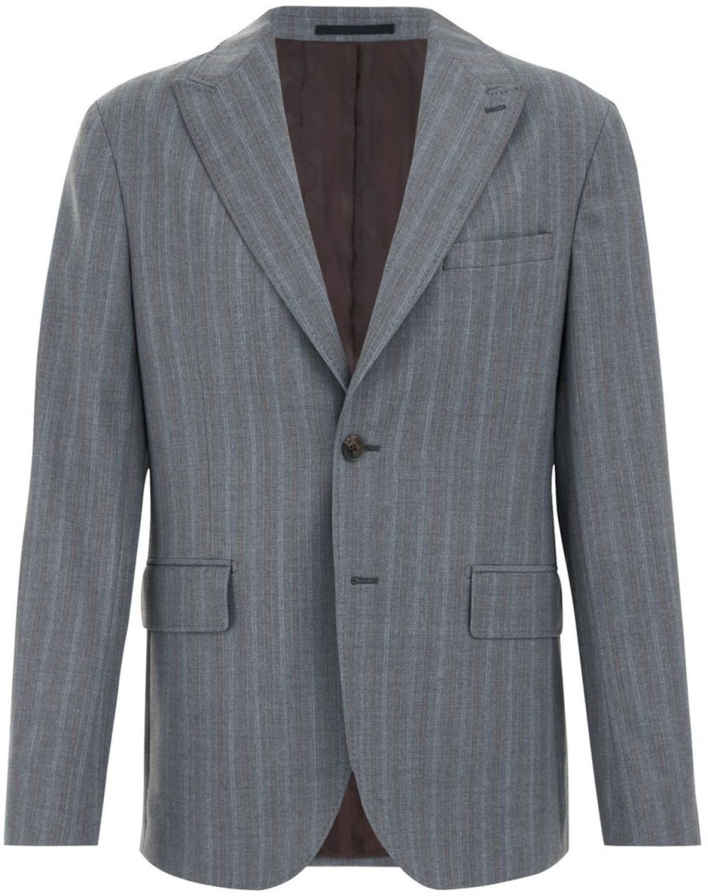 WE Fashion Sako  hnedá / svetlosivá / tmavosivá