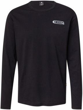 G-STAR Tričko 'Old Skool'  pastelovo modrá / čierna