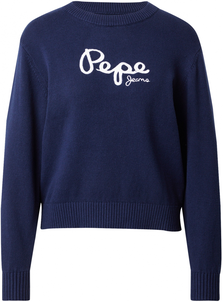 Pepe Jeans Sveter  námornícka modrá / biela