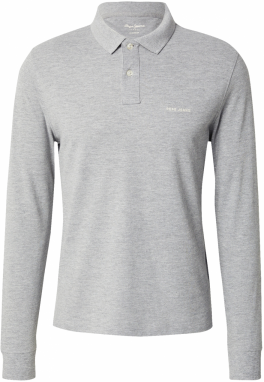 Pepe Jeans Tričko  svetlosivá / biela