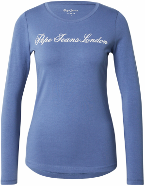 Pepe Jeans Tričko  zafírová / biela