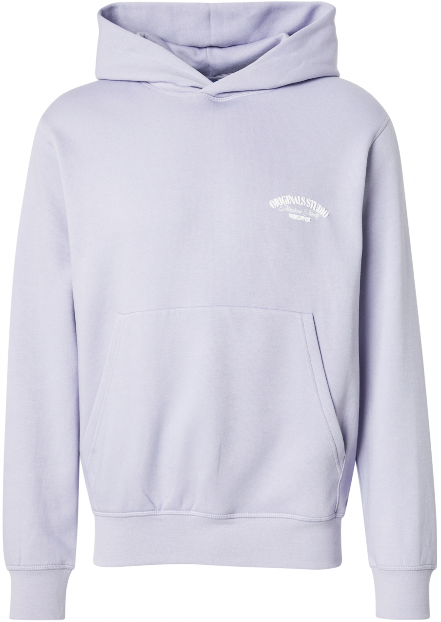 JACK & JONES Mikina 'JORROXBURY'  svetlofialová / biela