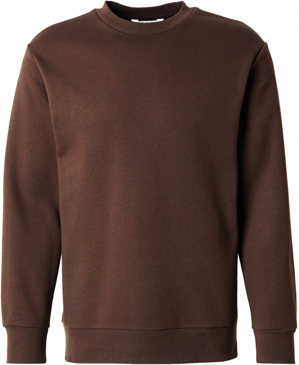 SELECTED Mikina 'SLHDAN'  tmavohnedá