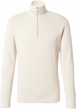 JACK & JONES Sveter 'JWHMILANO'  biela ako vlna