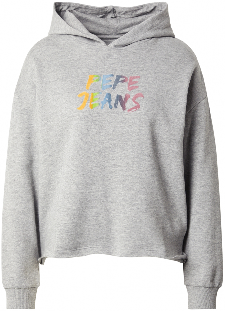 Pepe Jeans Mikina  modrá / sivá melírovaná / oranžová / ružová