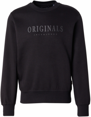 JACK & JONES Mikina 'JWHFREDERIKSBERG'  sivá / čierna