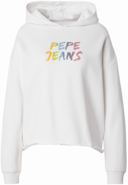 Pepe Jeans Mikina  biela
