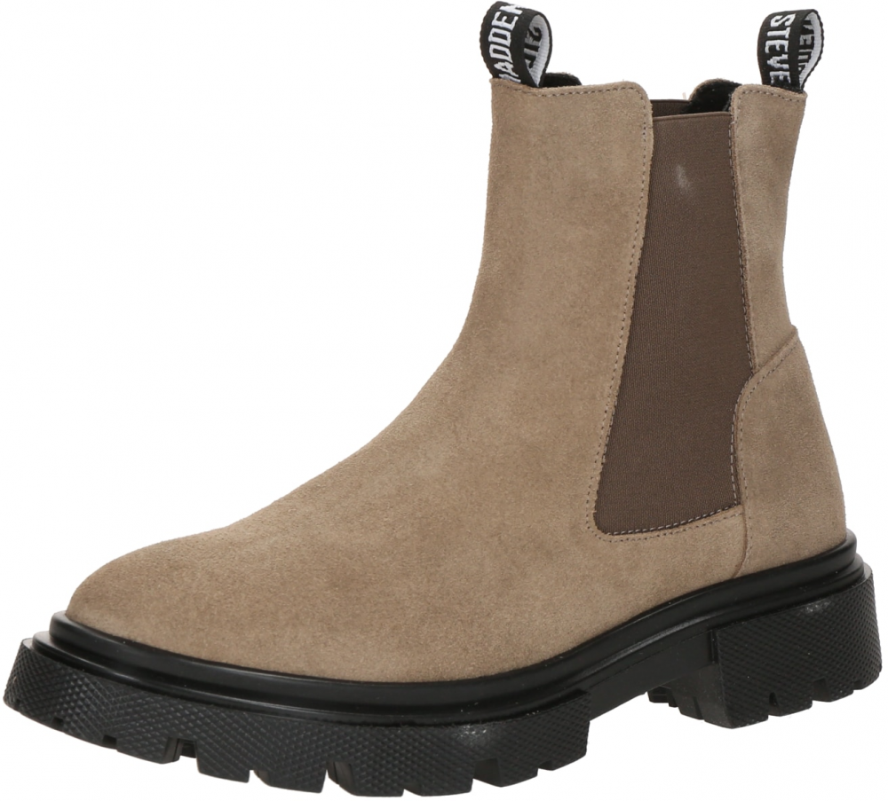 STEVE MADDEN Chelsea čižmy 'Raquel'  béžová / tmavobéžová / čierna / biela