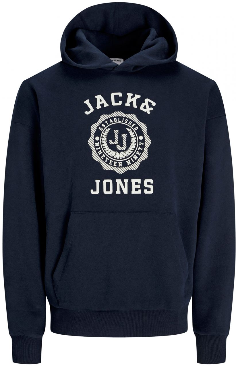 JACK & JONES Mikina 'JWHVICTO'  námornícka modrá / biela