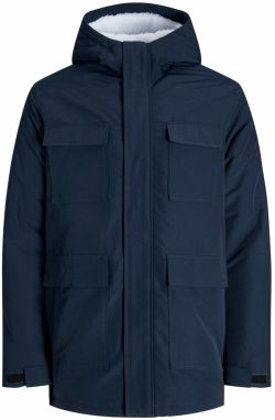 JACK & JONES Zimná parka 'JWHPETER'  tmavomodrá