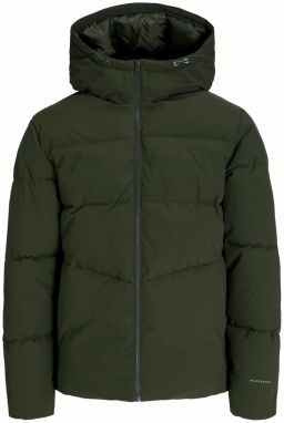 JACK & JONES Zimná bunda 'JWHBRADY'  tmavozelená