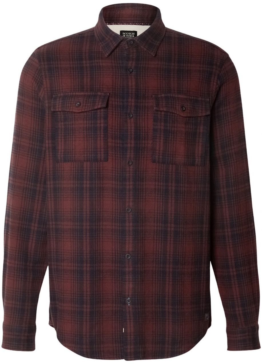 SCOTCH & SODA Košeľa  námornícka modrá / hnedá