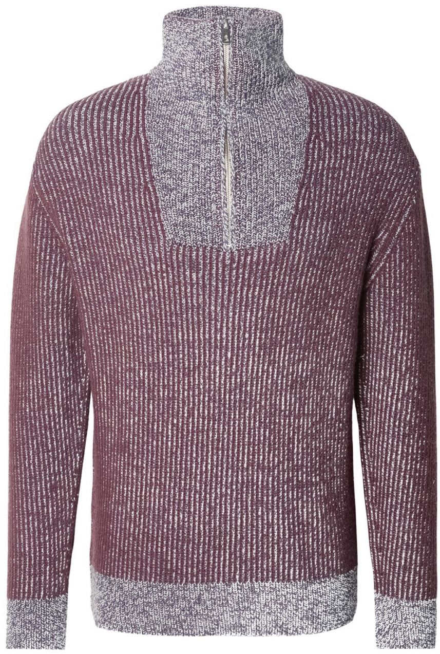 SCOTCH & SODA Sveter  sivá melírovaná / fialová