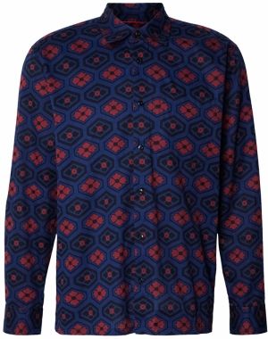 SCOTCH & SODA Košeľa  námornícka modrá / burgundská / čierna