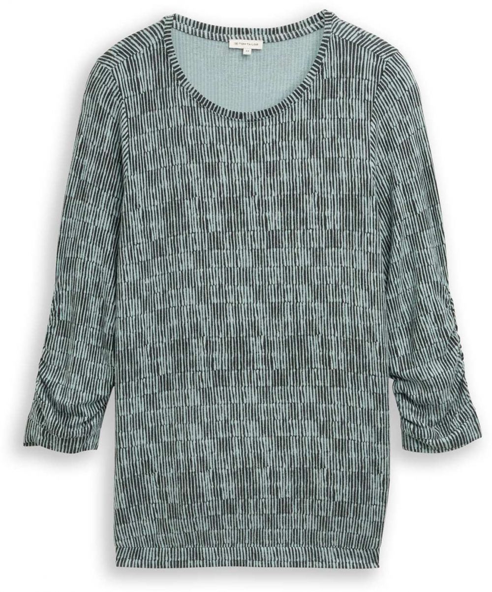 Tom Tailor Women + Tričko  mätová / čierna