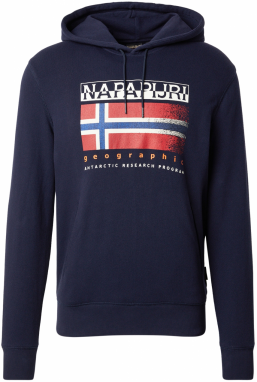 NAPAPIJRI Mikina 'B-KREIS'  námornícka modrá / oranžová / červená / biela