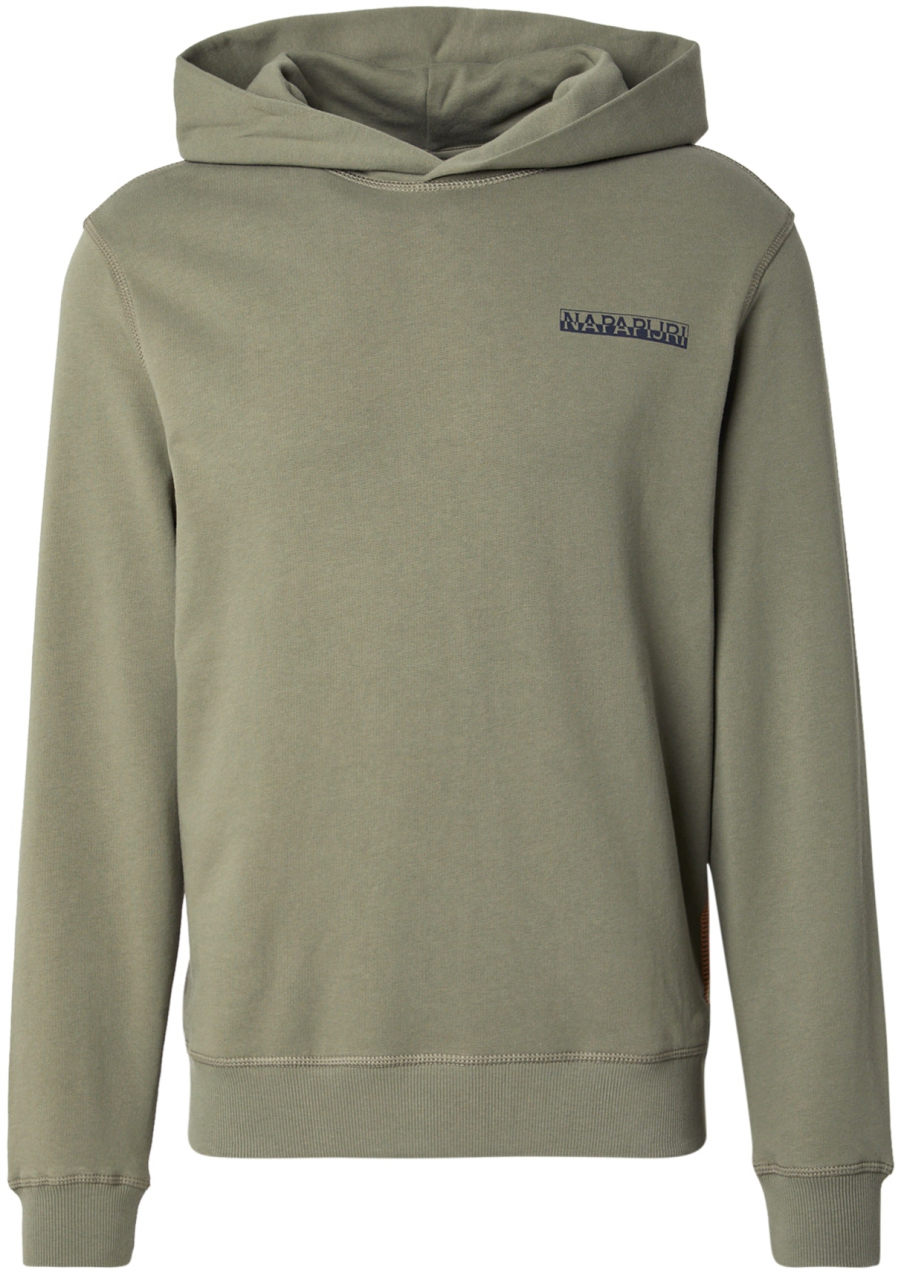 NAPAPIJRI Mikina 'BUSEE'  svetlozelená / tmavooranžová / čierna / biela